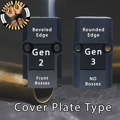 Custom Engraved RMR Cover Plate