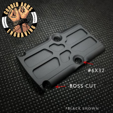 RMR Cover Plate Rounded With Boss Cut