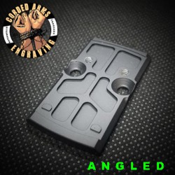 RMR to RMSc Adapter - Full Size RMR to Micro RMSc Adapter Angled Edges
