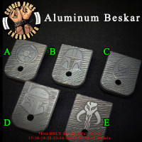 Beskar Aluminum Glock Magazine Base Plates Choose your Style