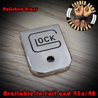 Polished Brass Glock Magazine Base Plates