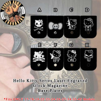 Hello Kitty Series Custom Laser Engraved Aluminum Glock Magazine Base Plates