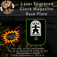 509th Infantry Regiment Laser Engraved Aluminum Glock Magazine Base Plates