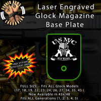 USMC Get Some Laser Engraved Aluminum Glock Magazine Base Plates