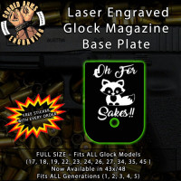 Oh Fox's Sake Laser Engraved Aluminum Glock Magazine Base Plates