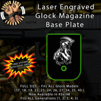 Reaper Laser Engraved Aluminum Glock Magazine Base Plates