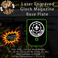 2nd Cavalry Regiment Laser Engraved Aluminum Glock Magazine Base Plates