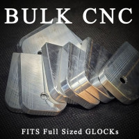 Full Sized Magazine Base Plate Aluminum Blanks for Glock BLEMISHED (10pk)