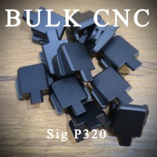 Bulk Slide Plate for Sig p320 - Black Anodized Aluminum