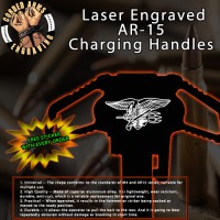 Navy Trident Laser Engraved Charging Handle