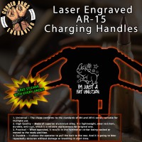 Fat Unicorn Laser Engraved Charging Handle