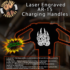Tribal Bear Paw Laser Engraved Charging Handle