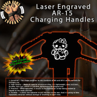 Zombie Hello Kitty Laser Engraved Charging Handle