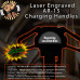 Rose 2 Laser Engraved Charging Handle