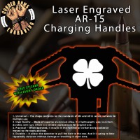 Lucky Clover Laser Engraved Charging Handle