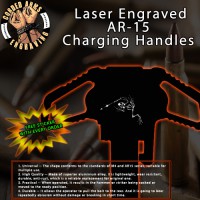 Navy Frogman Laser Engraved Charging Handle