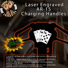 Aces & Eights Laser Engraved Charging Handle