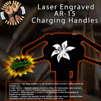 TigerLily Laser Engraved Charging Handle