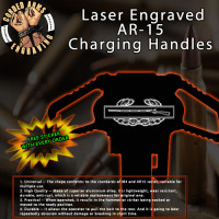 Combat Infantryman Laser Engraved Charging Handle