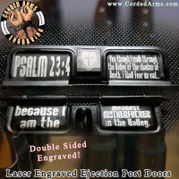 Mean Mother Psalm 23:4  Laser Engraved Ejection Port Door