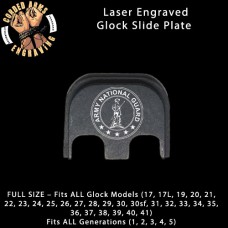 Army National Guard Laser Engraved Glock Slide Plate