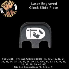Bullet Bill Laser Engraved Glock Slide Plate