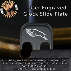 Ram Laser Engraved Glock Slide Plate
