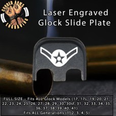 Airman Laser Engraved Glock Slide Plate