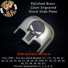 Punisher Laser Engraved Glock Slide Plate 