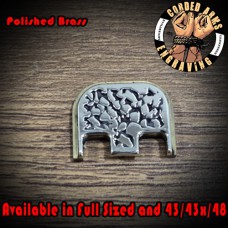 Gold Nugget Laser Engraved Glock Slide Plate 