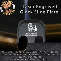  Messy Buns & Guns Laser Engraved Glock Slide Plate
