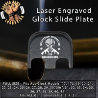 When Tyranny Laser Engraved Glock Slide Plate