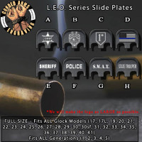 Law Enforcement Series Custom Laser Engraved Aluminum Glock SlidePlates