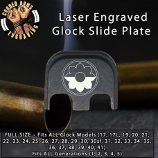 9th Infantry Division Laser Engraved Glock Slide Plate
