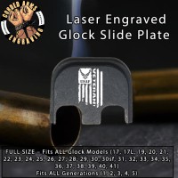 Air Force Vet Flag Laser Engraved Glock Slide Plate