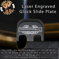  Combat Infantryman Laser Engraved Glock Slide Plate