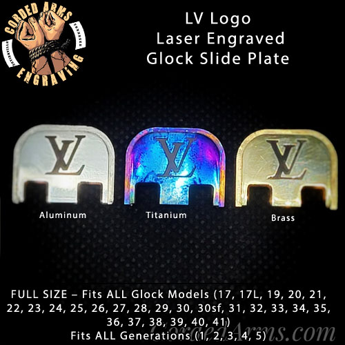 Louis Vuitton Glock Back Plate G43- Black - R&B Arms