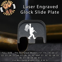 Rock On Big Foot Laser Engraved Glock Slide Plate