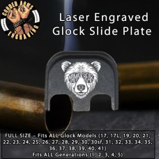 Mama Bear Laser Engraved Glock Slide Plate