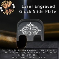 Continenal Laser Engraved Glock Slide Plate
