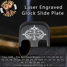 Continenal Laser Engraved Glock Slide Plate