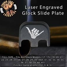 Shaka Laser Engraved Glock Slide Plate