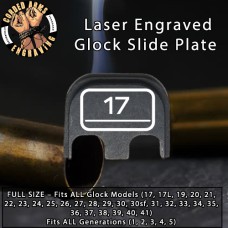17 Laser Engraved Glock Slide Plate