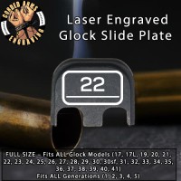 22 Laser Engraved Glock Slide Plate