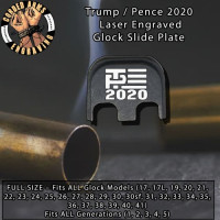 Trump Pence 2020 Laser Engraved Glock Slide Plate