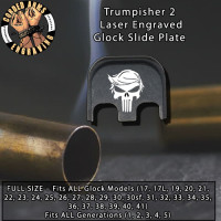 Trumpisher # 2 Laser Engraved Glock Slide Plate