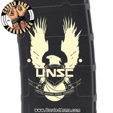 UN Space Command Halo Laser Pmag Laser Engraved Custom Pmag