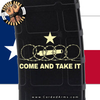 Texas Come and Take It Cannon Laser Engraved Custom Pmag