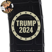 Trump 2024 Circle Laser Engraved Custom Pmag