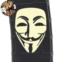 Anonymous Guy Fawkes Laser Engraved Custom Pmag